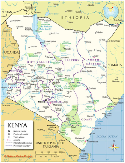 Maps - The Decolonization Of Kenya